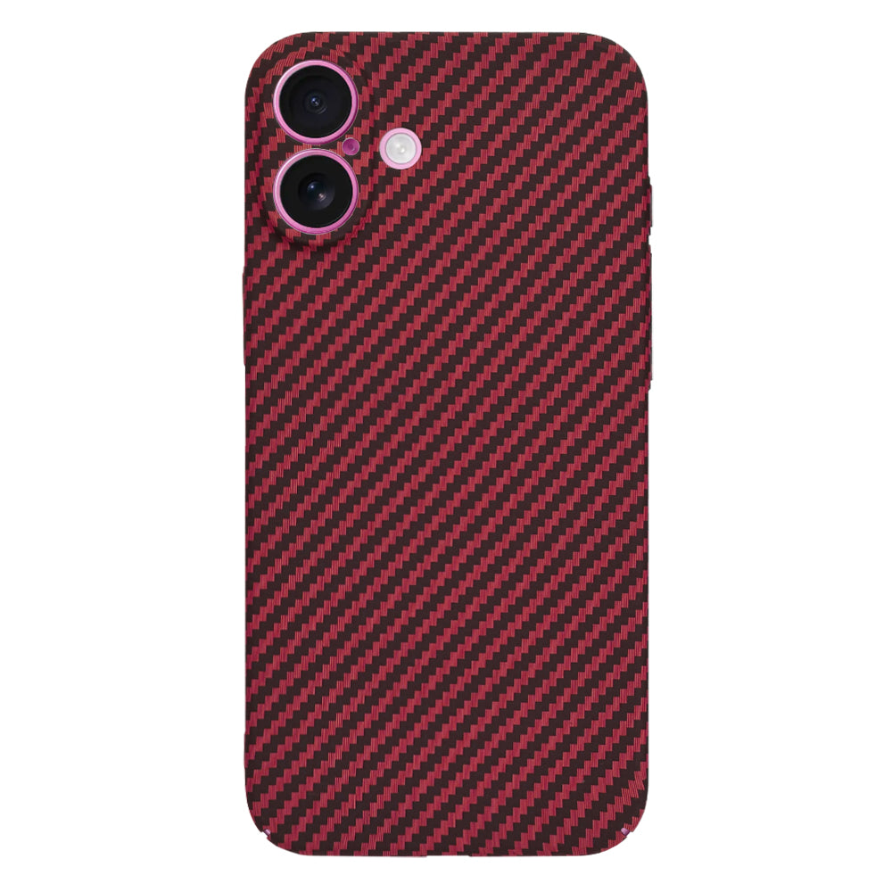 Case for Apple iPhone 16 Plus, Techsuit, Carbonite FiberShell, Red