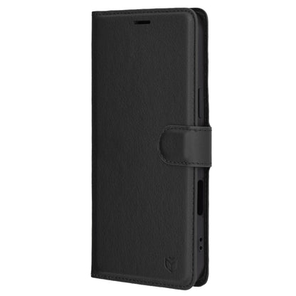 Case for Apple iPhone 16 Pro Max, Techsuit, Leather Folio, Black