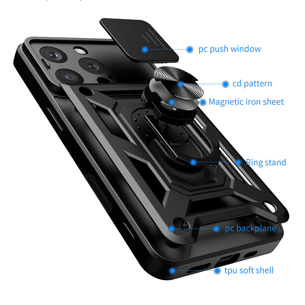 Case for Apple iPhone 16 Pro, Techsuit, CamShield, Green