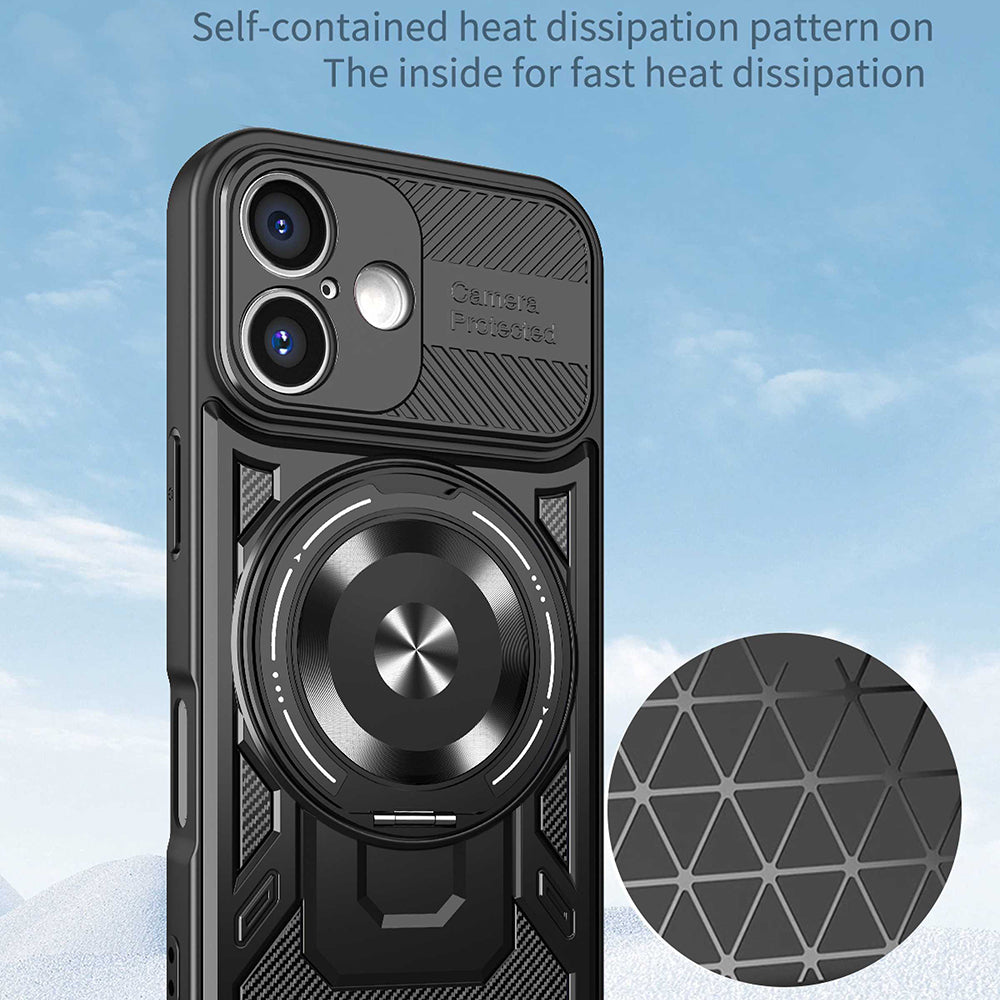 Case for Apple iPhone 16, Techsuit, RuggedCam, Gray