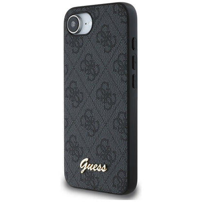 Case for Apple iPhone 16e, Guess, 4G Script Logo, Black