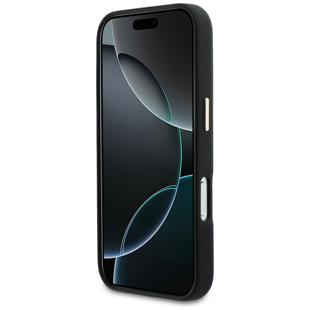 Case for Apple iPhone 17 Pro Max, Guess, Resin Logo, Black