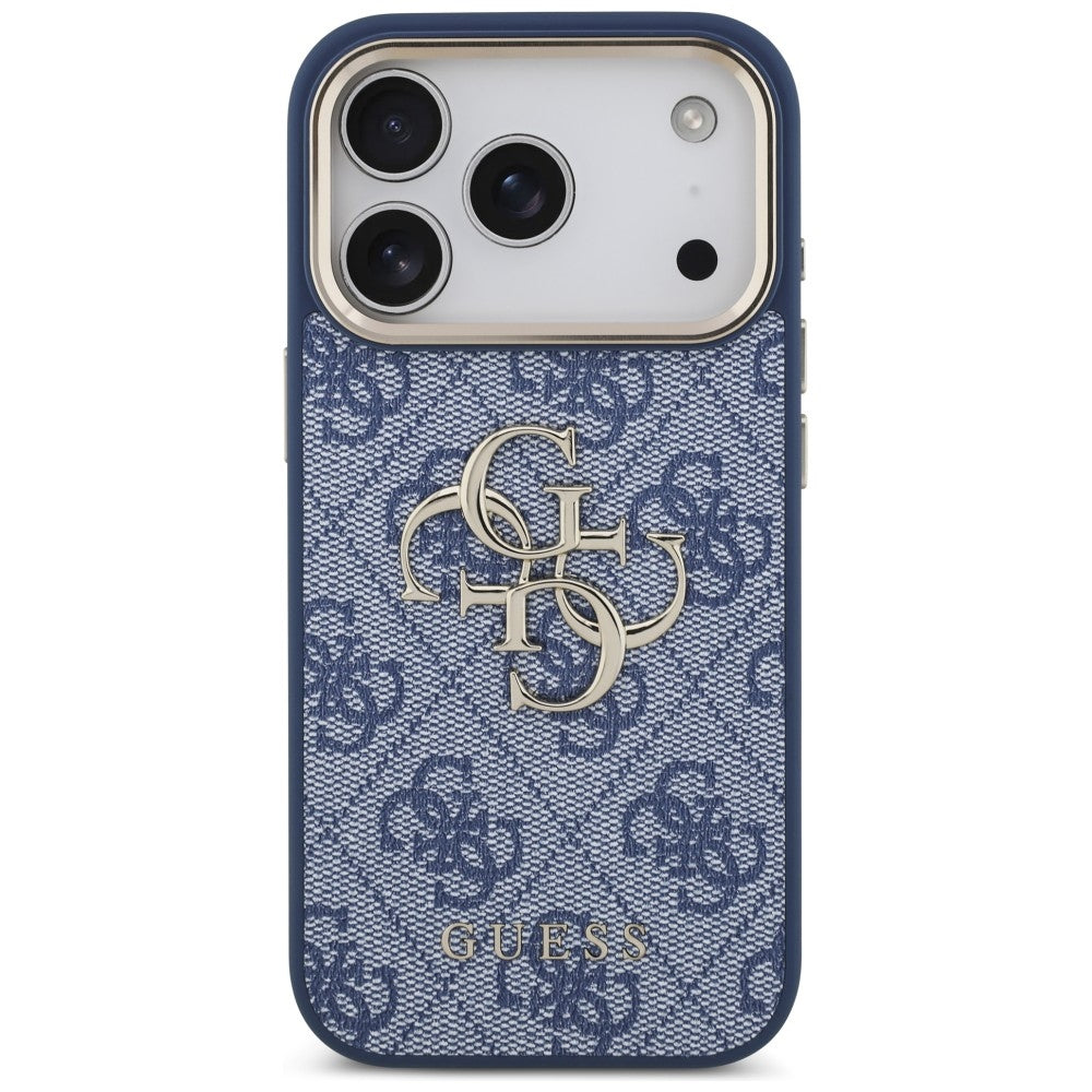 Case for Apple iPhone 18 Pro / 17 Pro, Guess, 4G Big Classic Logo, Blue