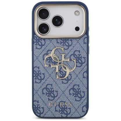Case for Apple iPhone 18 Pro / 17 Pro, Guess, 4G Big Classic Logo, Blue