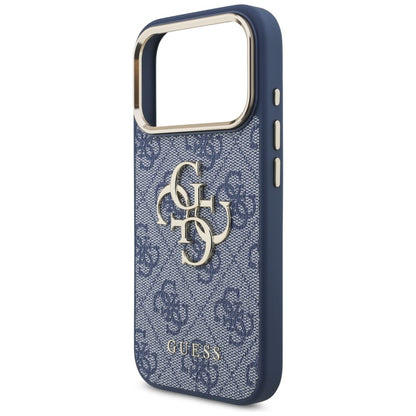 Case for Apple iPhone 18 Pro / 17 Pro, Guess, 4G Big Classic Logo, Blue