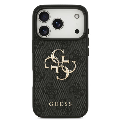 Case for Apple iPhone 18 Pro / 17 Pro, Guess, 4G Big Logo, Black