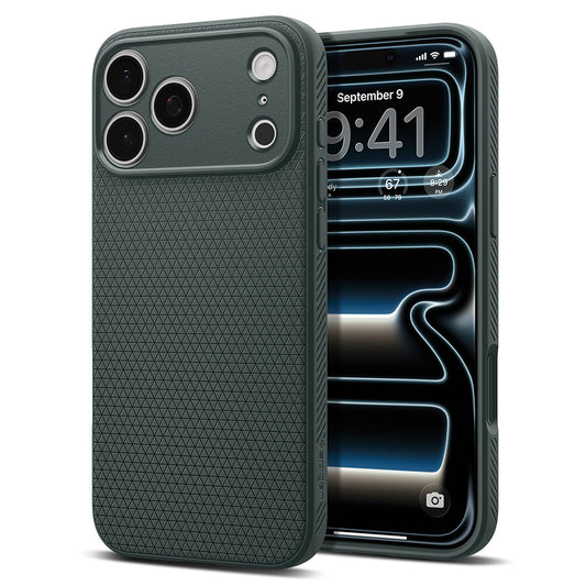 Case for Apple iPhone 18 Pro / 17 Pro, Spigen, Liquid Air, Green ACS12151