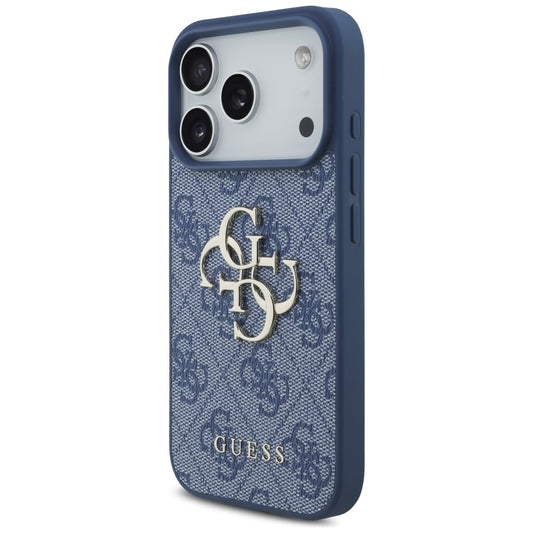 Case for Apple iPhone 18 Pro Max / 17 Pro Max, Guess, 4G Big Logo, Blue