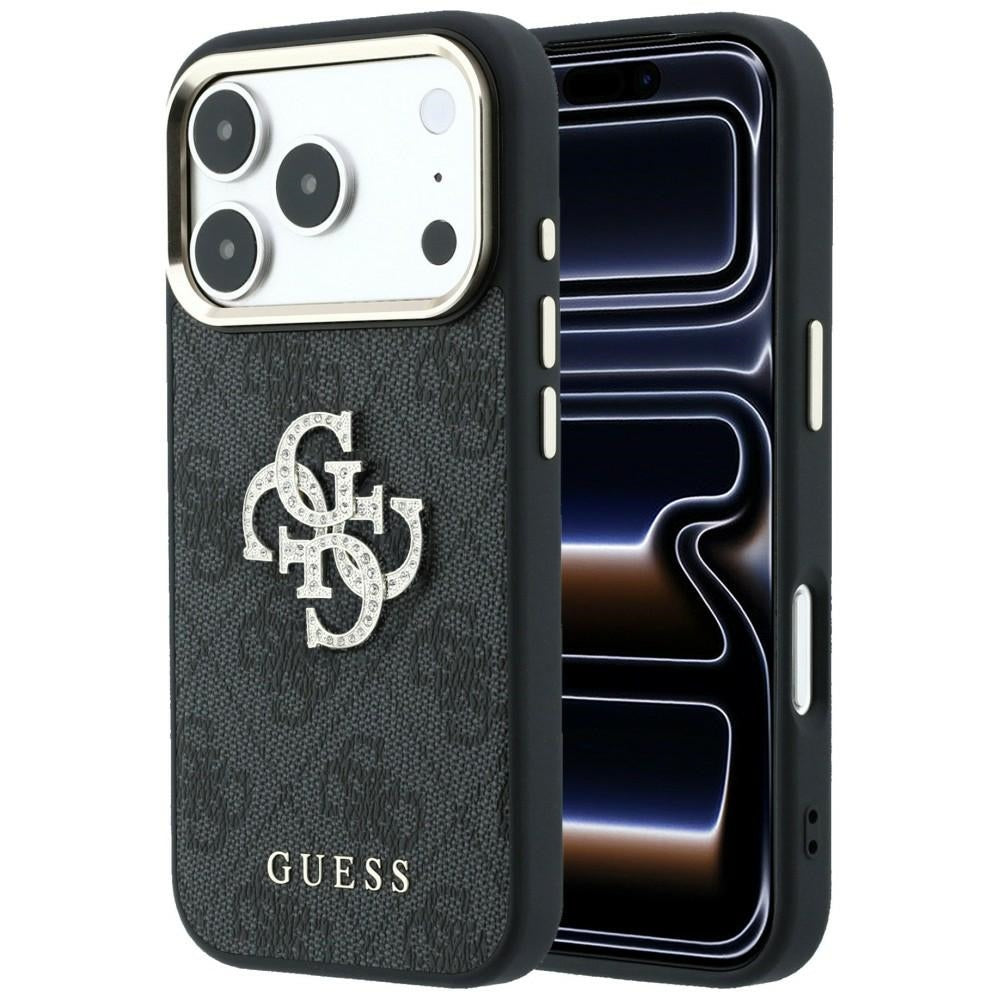 Case for Apple iPhone 18 Pro Max / 17 Pro Max, Guess, 4G Big Strass Logo, Black