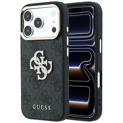 Case for Apple iPhone 18 Pro Max / 17 Pro Max, Guess, 4G Big Strass Logo, Black