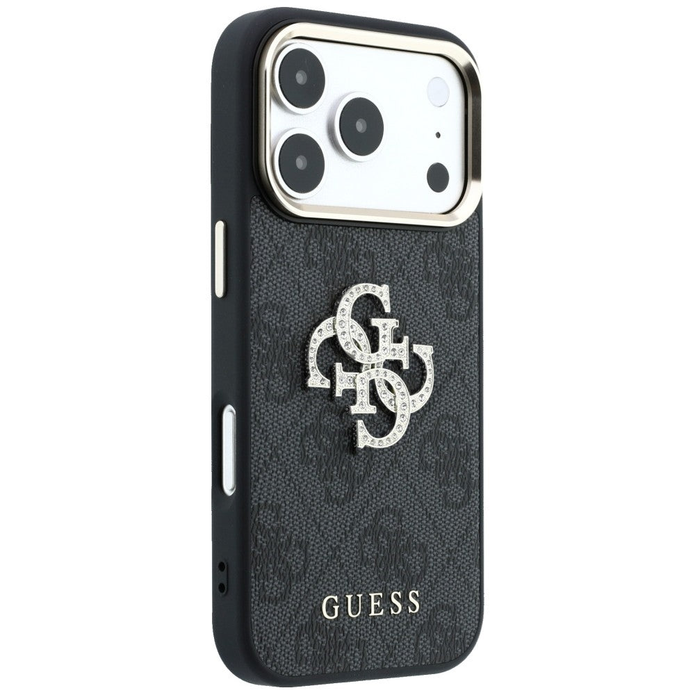 Case for Apple iPhone 18 Pro Max / 17 Pro Max, Guess, 4G Big Strass Logo, Black
