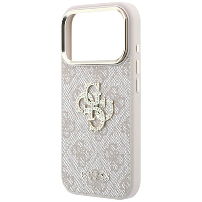 Case for Apple iPhone 18 Pro Max / 17 Pro Max, Guess, 4G Big Strass Logo, Pink