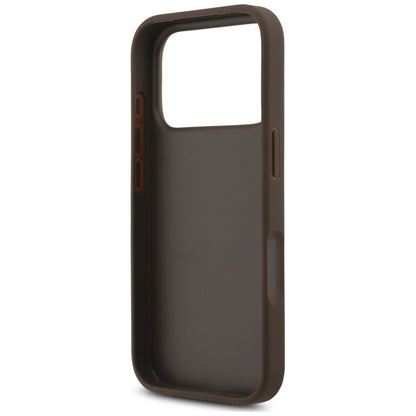Case for Apple iPhone 18 Pro Max / 17 Pro Max, Guess, 4G Classic Logo with Strap, Brown