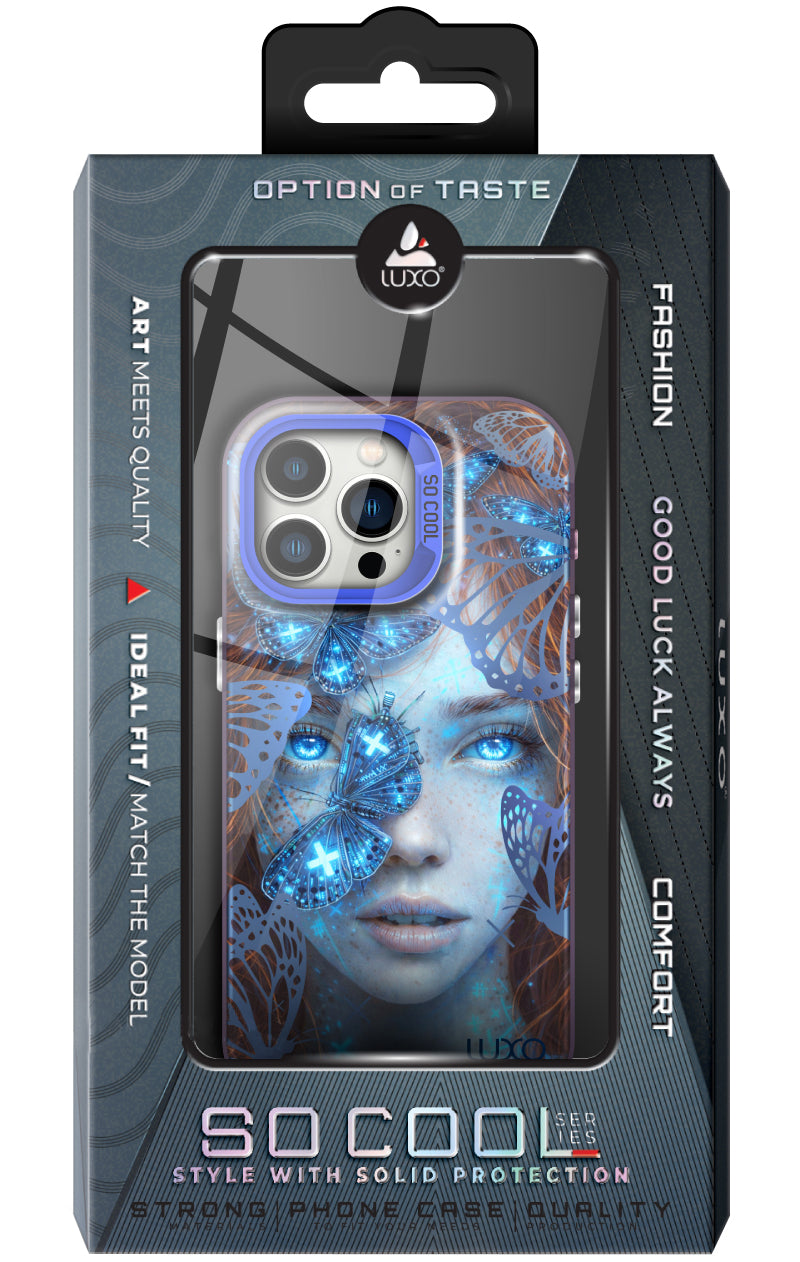 Case for Apple iPhone 17, LUXO So CooL, ArcadiA Butterfly Girl, Multicolor