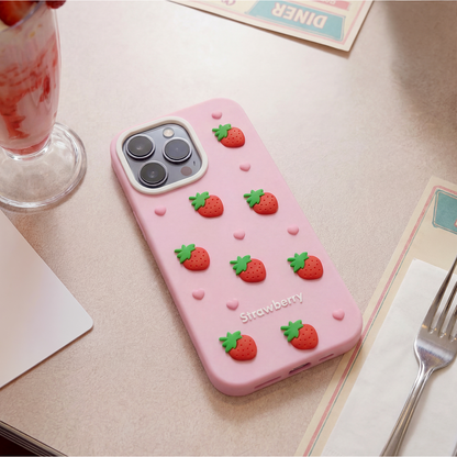 Case for Apple iPhone 17 Pro, OEM, Strawberry, Pink