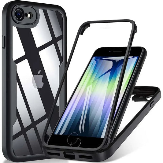 Case for Apple iPhone SE (2022) / SE (2020) / 8 / 7, Techsuit, ColorVerse 360, Black