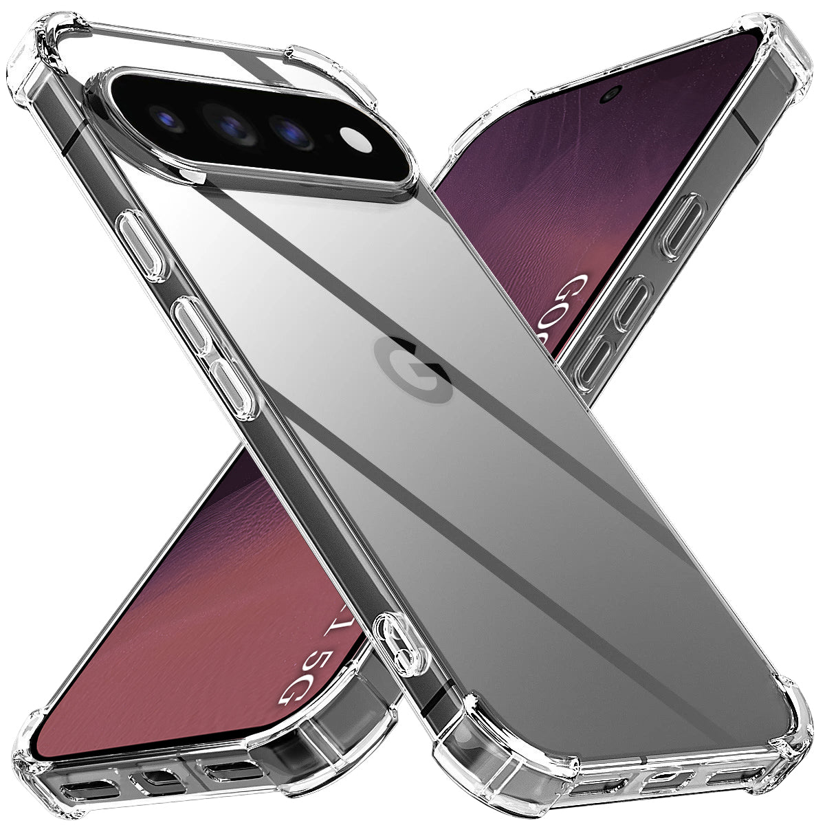 Case for Google Pixel 11, Techsuit, Shockproof Clear, Transparent