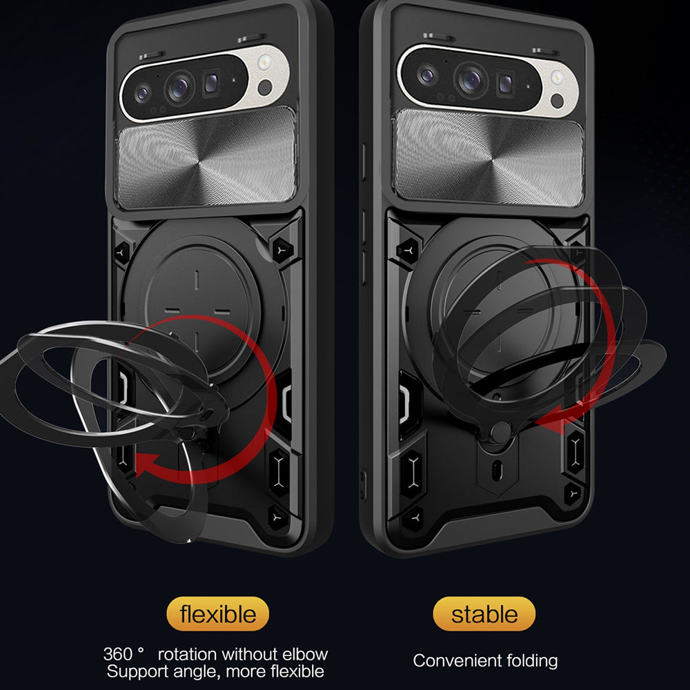 Case for Google Pixel 9 / 9 Pro, Techsuit, CamGuard Pro, Rose Gold