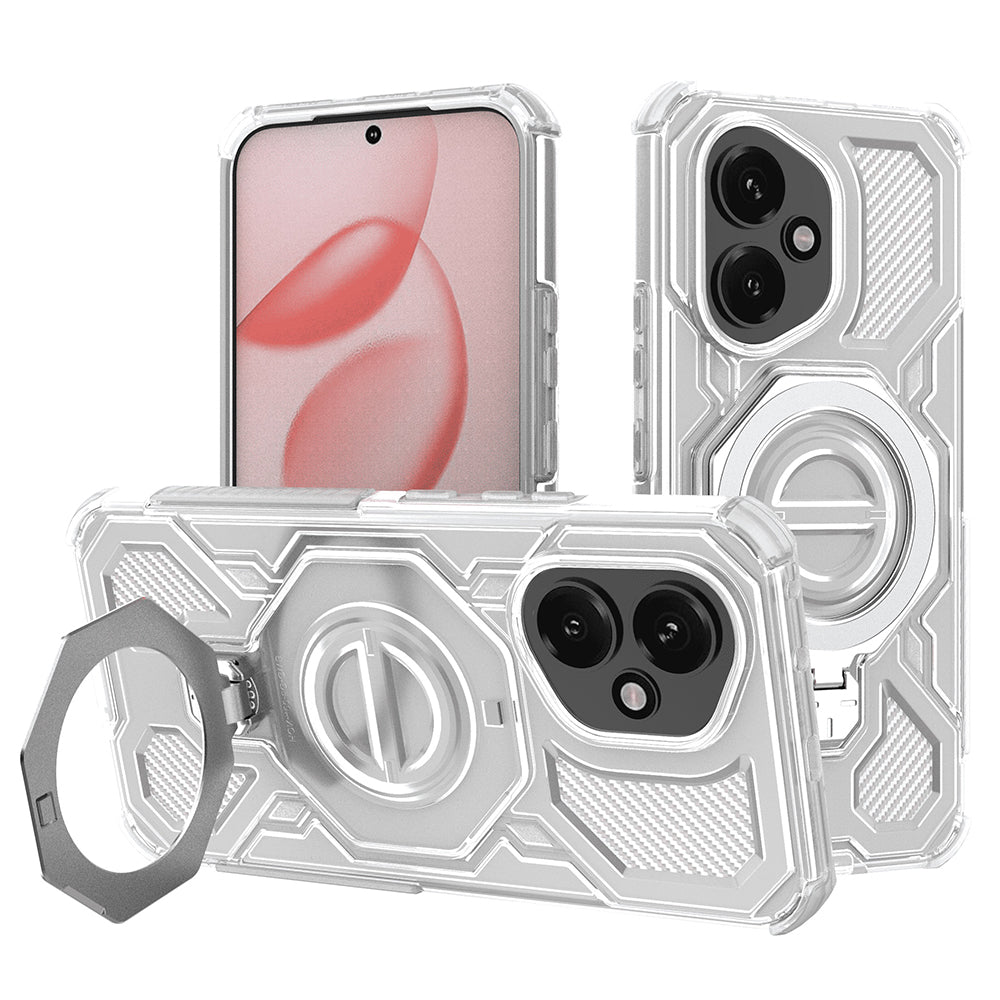 Case for Honor 400, Techsuit, Carbon Shield Pro, White