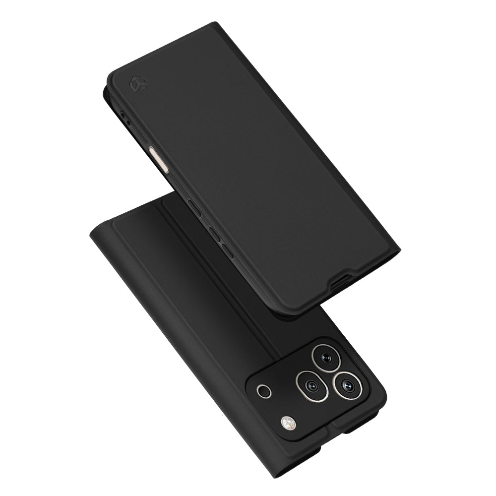 Case for Honor 600 Pro, Techsuit, Magskin Book, Black