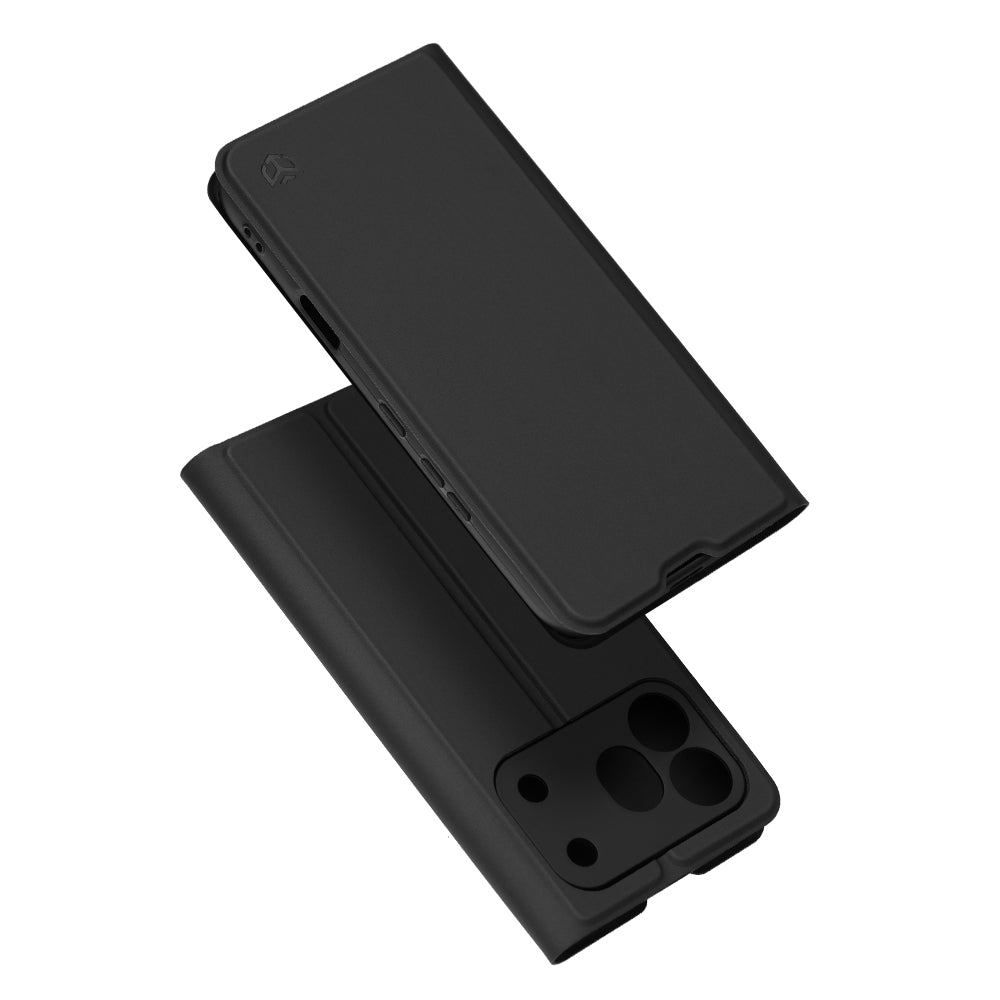 Case for Honor 600 Pro, Techsuit, Magskin Book, Black