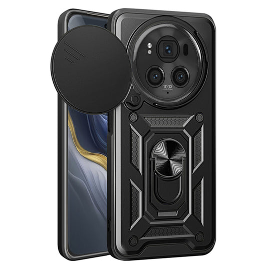 Case for Honor Magic6 Pro, Techsuit, CamShield, Black