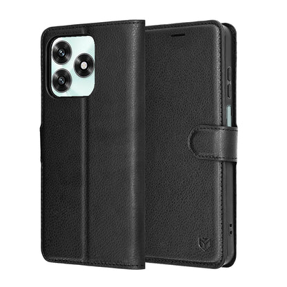 Case for Honor X5c Plus, Techsuit, Leather Folio, Black