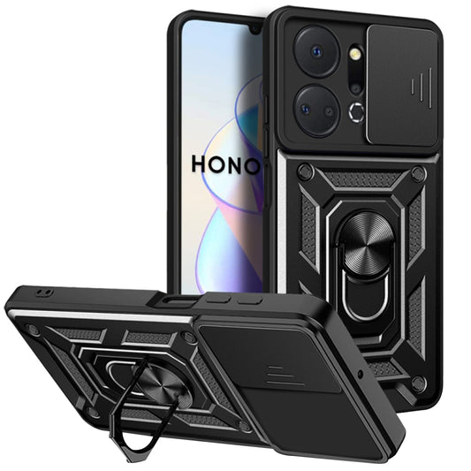 Case for Honor X7a, Techsuit, CamShield, Black