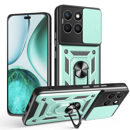 Case for Honor X8c, Techsuit, CamShield, Green
