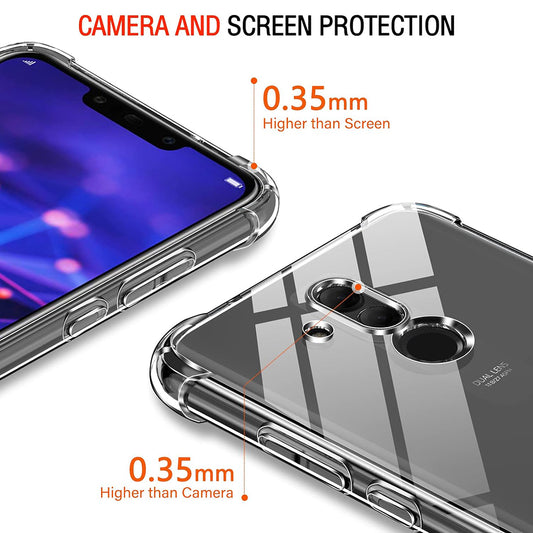 Case for Huawei Mate 20 Lite, Techsuit, Shockproof Clear, Transparent