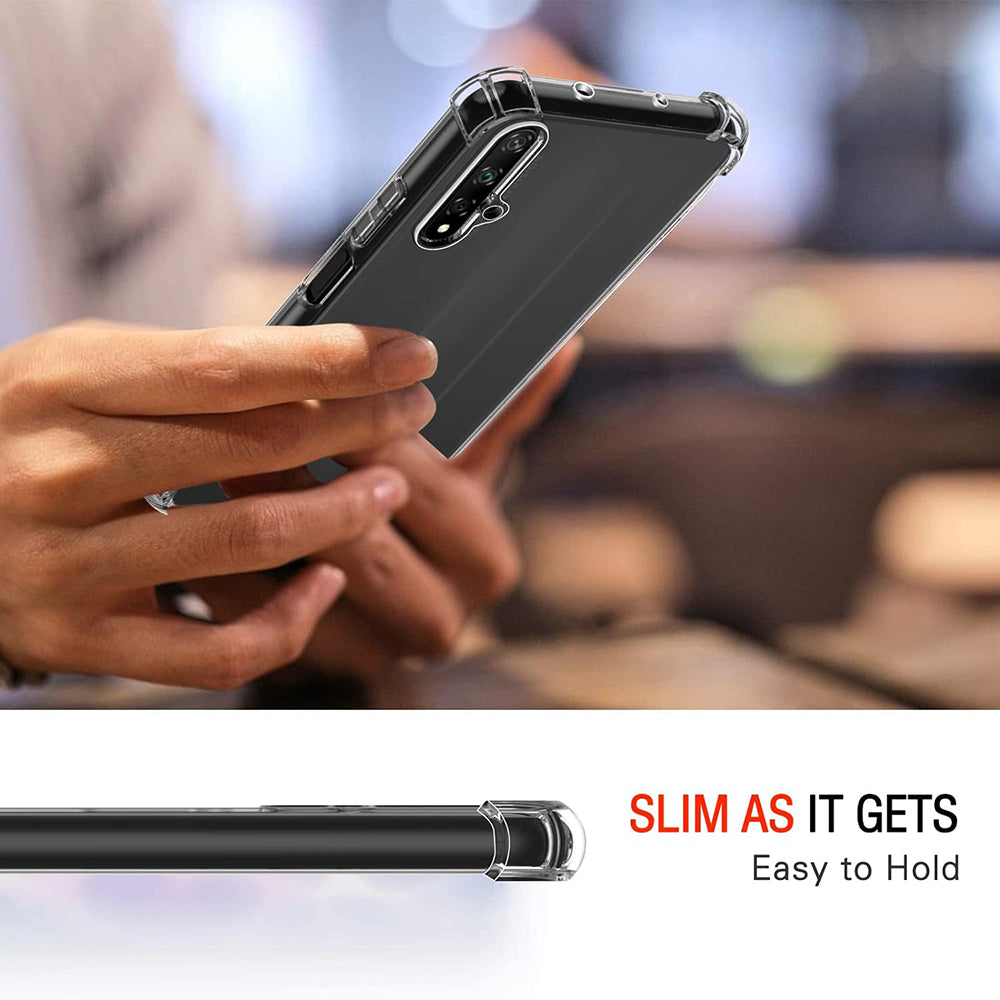 Case for Huawei nova 5T / Honor 20, Techsuit, Shockproof Clear, Transparent