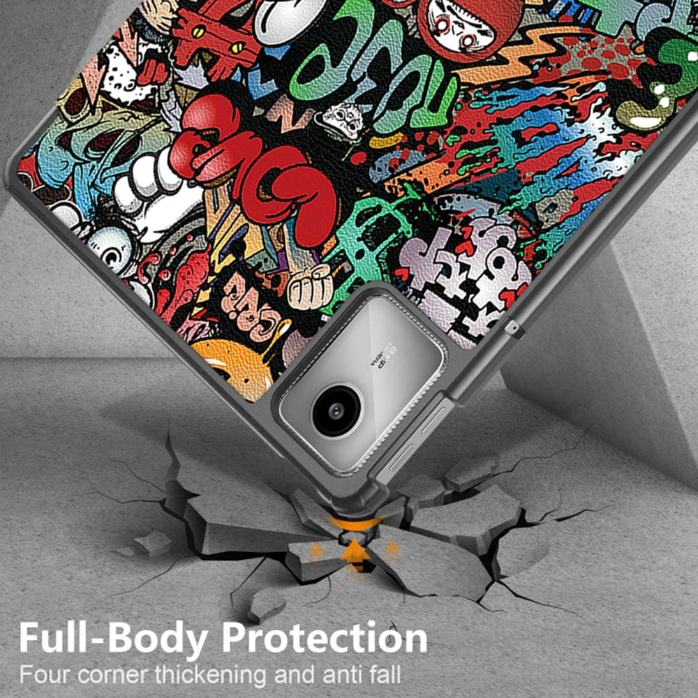 Case for Lenovo Tab M11, Techsuit, FoldPro Urban Vibe, Multicolor