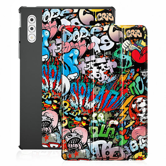 Case for Lenovo Yoga Tab Plus, Techsuit, FoldPro Urban Vibe, Multicolor