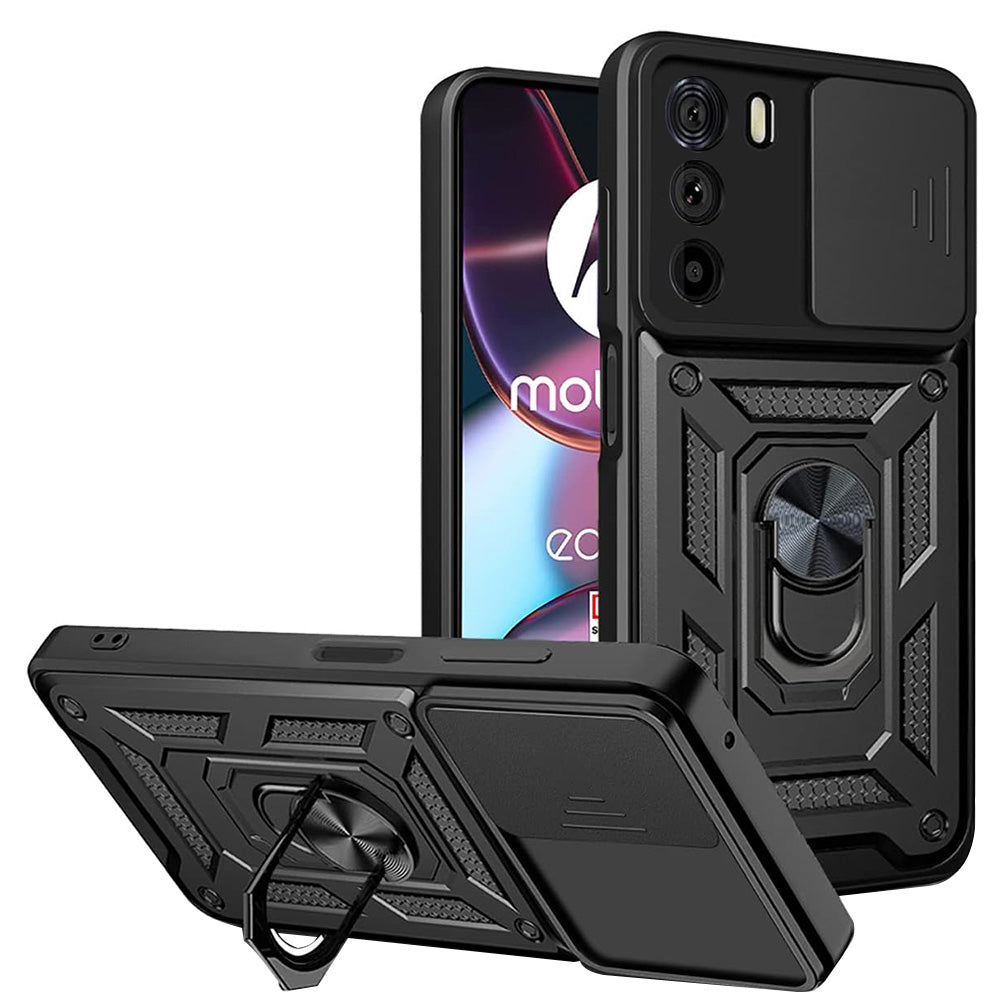 Case for Motorola Edge 30, Techsuit, CamShield, Black