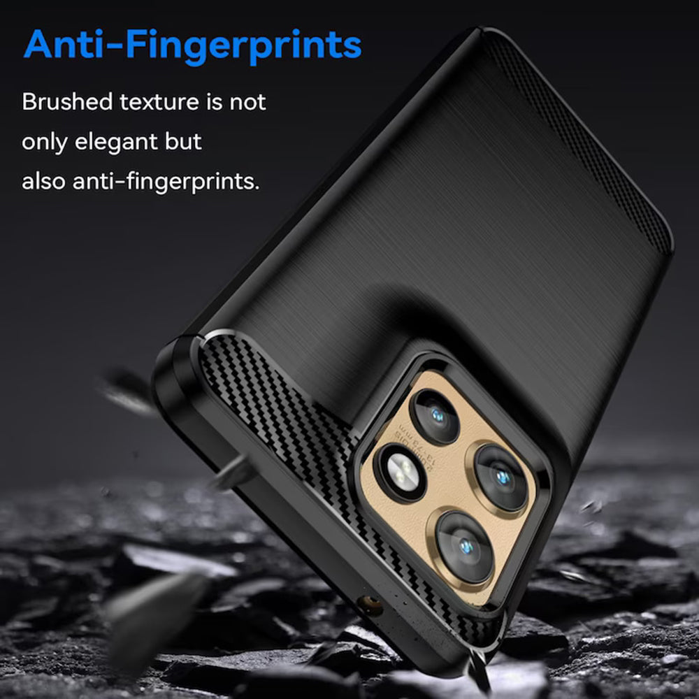 Case for Motorola Edge 50 Neo, Techsuit, Carbon, Black