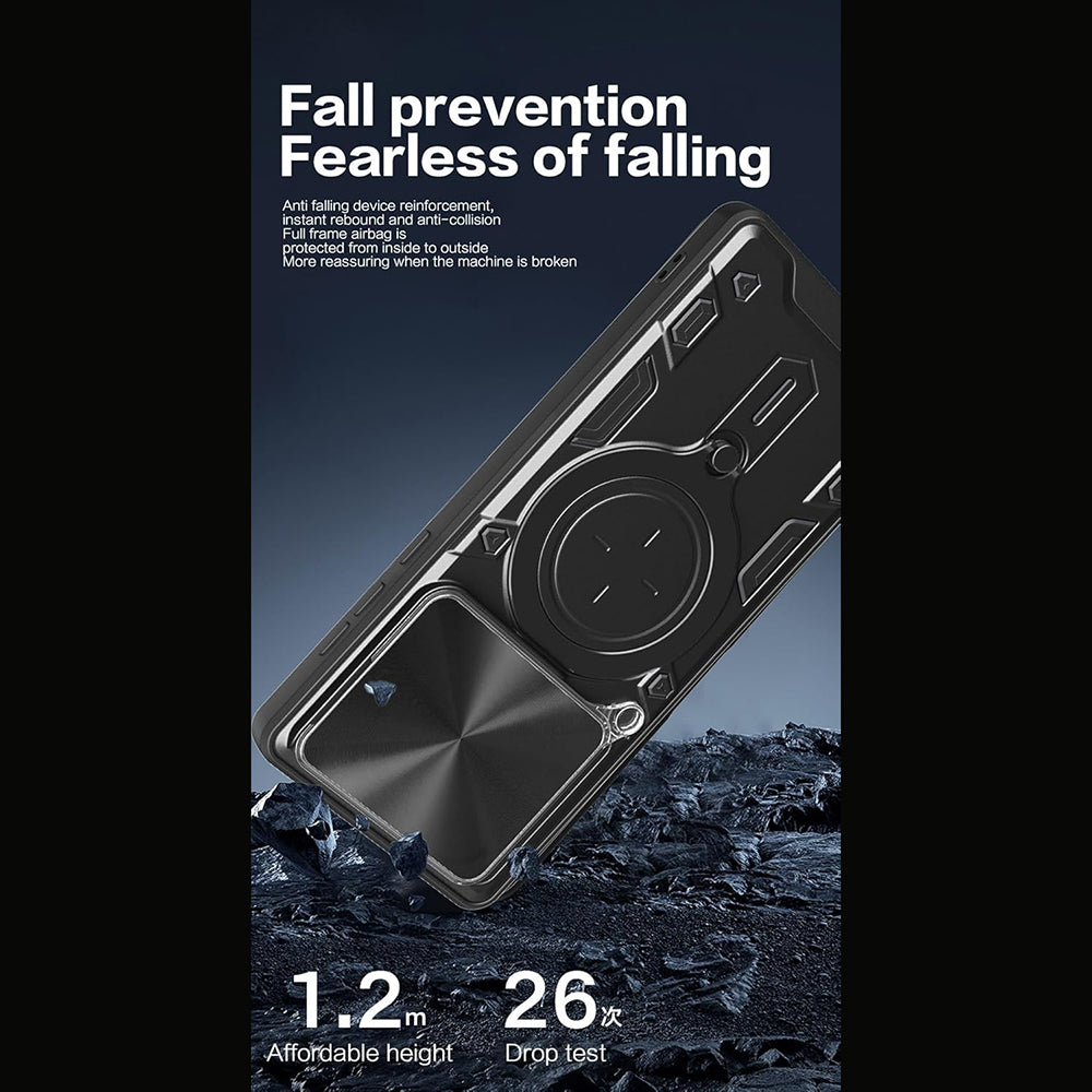 Case for Motorola Edge 60 Pro, Techsuit, CamGuard Pro, Rose Gold