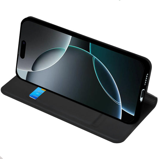 Case for Motorola Edge 70 Fusion, Techsuit, Magskin Book, Black
