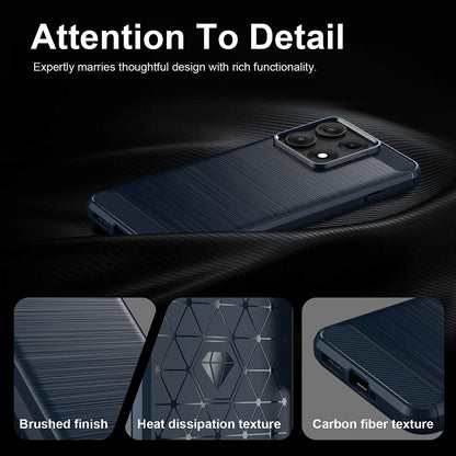 Case for Motorola Edge 70 Max, Techsuit, Carbon, Blue