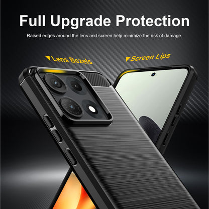 Case for Motorola Edge 70 Max, Techsuit, Carbon, Black