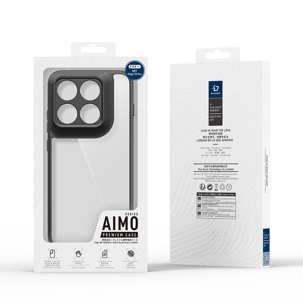 Case for Motorola Edge 70 Pro, DUX DUCIS, Aimo, Black
