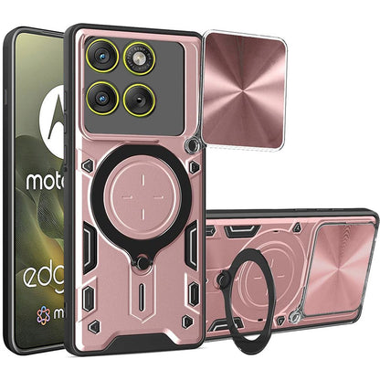 Case for Motorola Edge 70, Techsuit, CamGuard Pro, Rose Gold