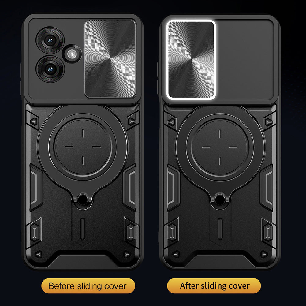 Case for Motorola Moto G55, Techsuit, CamGuard Pro, Red