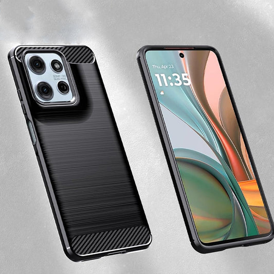 Case for Motorola Moto G67 Power / G57 Power, Techsuit, Carbon, Black