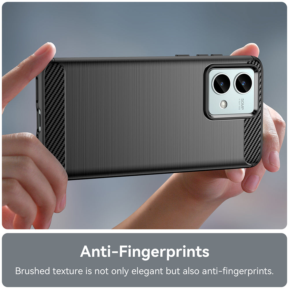 Case for Motorola Moto G84, Techsuit, Carbon, Black