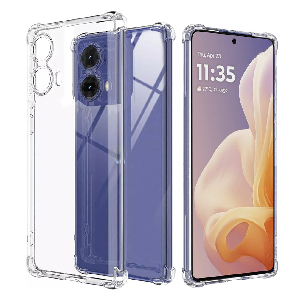 Case for Motorola Moto G85, Techsuit, Shockproof Clear, Transparent