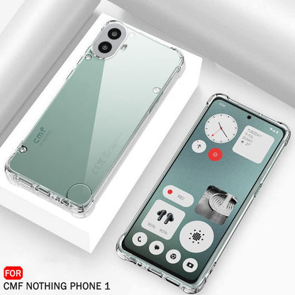 Case for Nothing CMF Phone 2 Pro, Techsuit, Shockproof Clear, Transparent