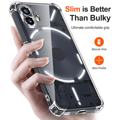 Case for Nothing Phone (2), Techsuit, Shockproof Clear, Transparent