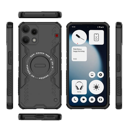 Case for Nothing Phone (3a) Lite, Techsuit, ArmorMag, Black