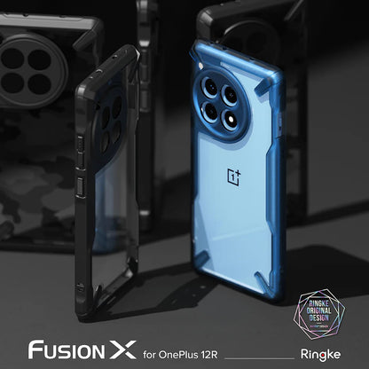 Case for OnePlus 12R, Ringke, Fusion X, Blue