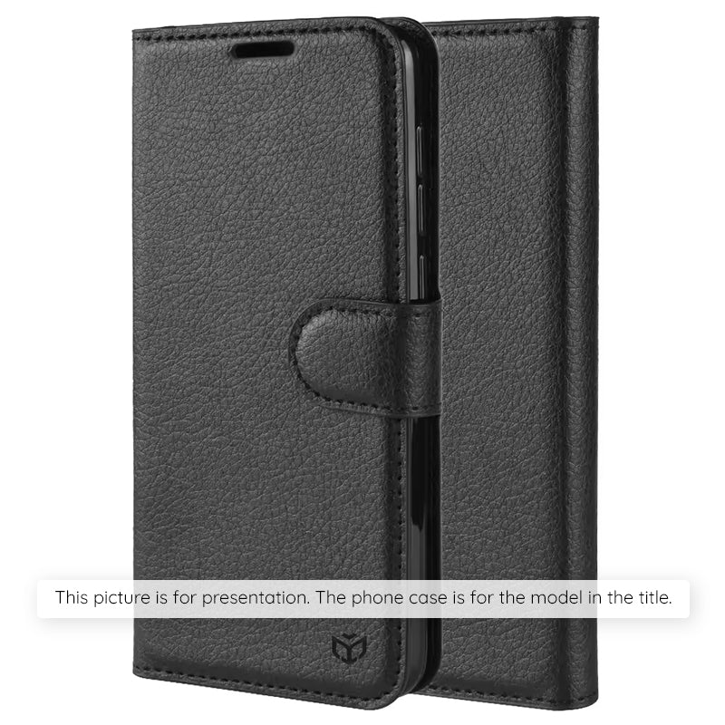 Case for OnePlus Nord 5, Techsuit, Leather Folio, Black